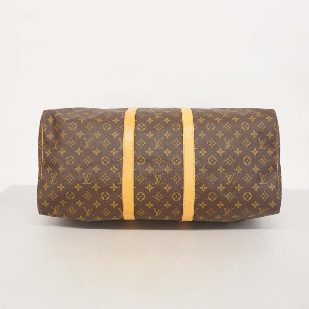 LOUIS VUITTON Brown Monogram Keepall 55 Boston Bag - Picture 3 of 11